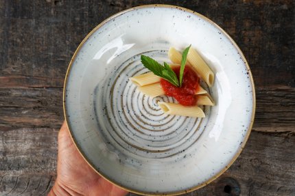 handgetöpferte sehr edle Pasta Bowl Keramik Schale